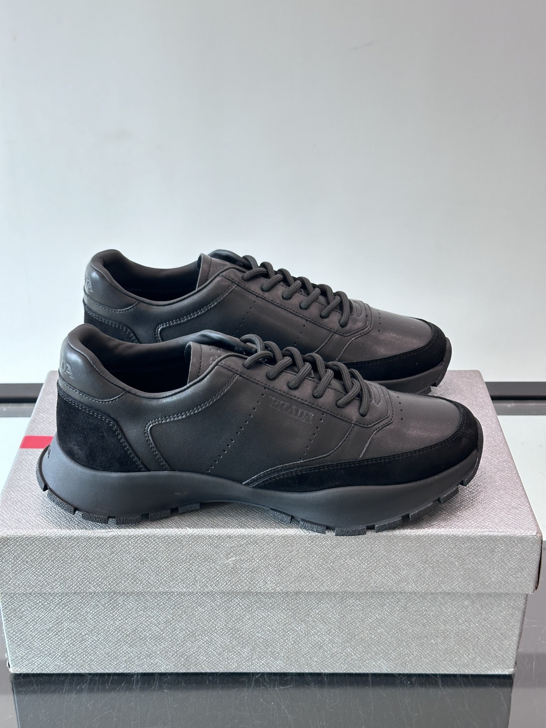 Prada Black Chunky Sneakers