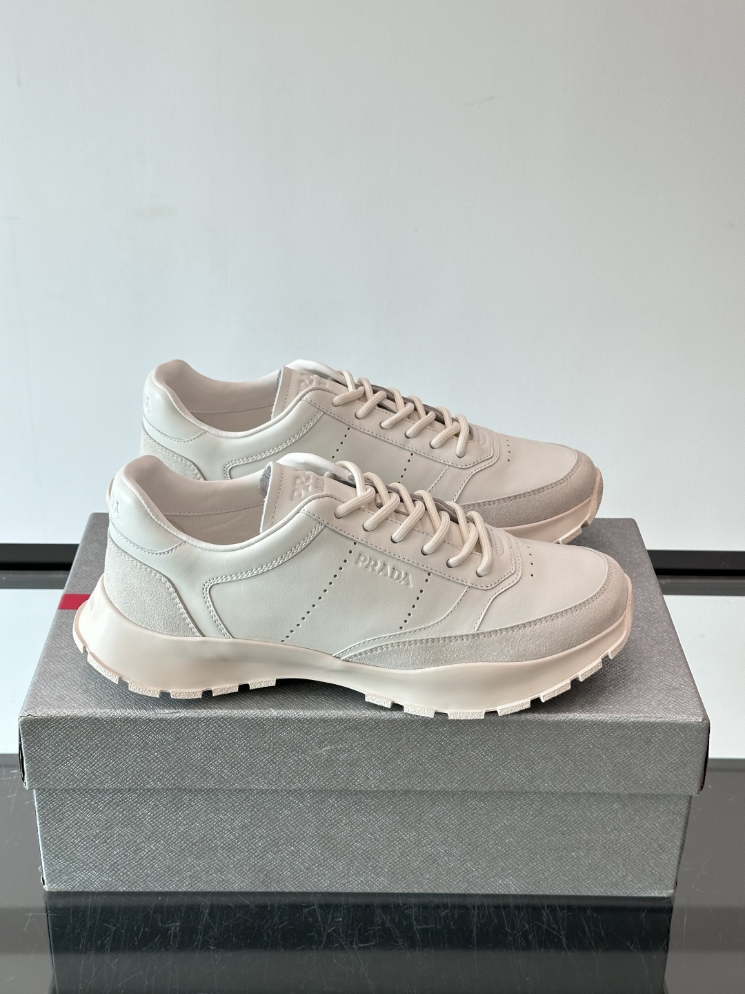 Prada White Chunky Sneakers