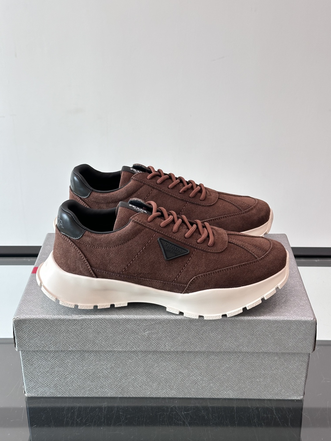 Prada Brown Chunky Sneakers