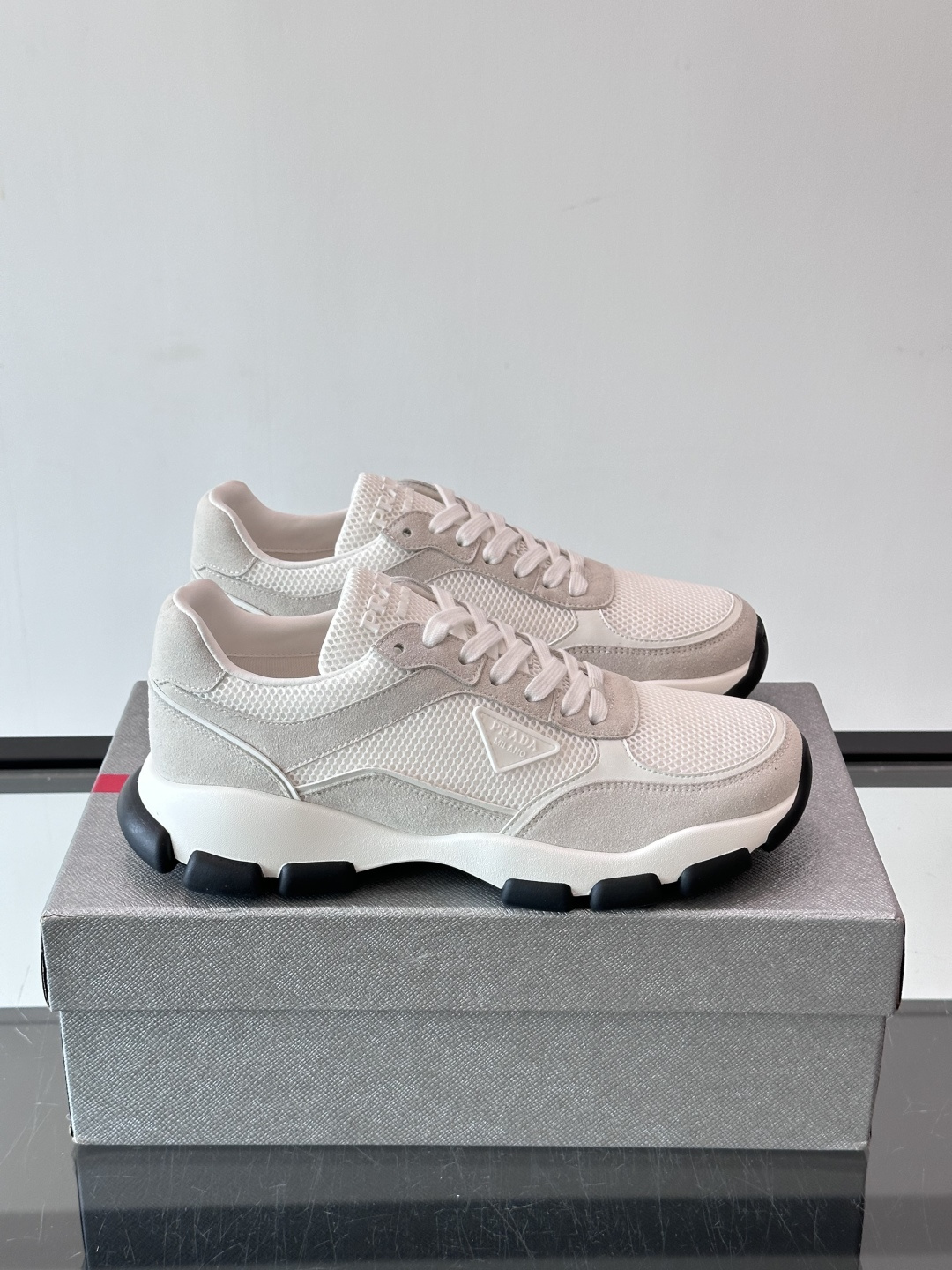 Prada White Chunky Sneakers