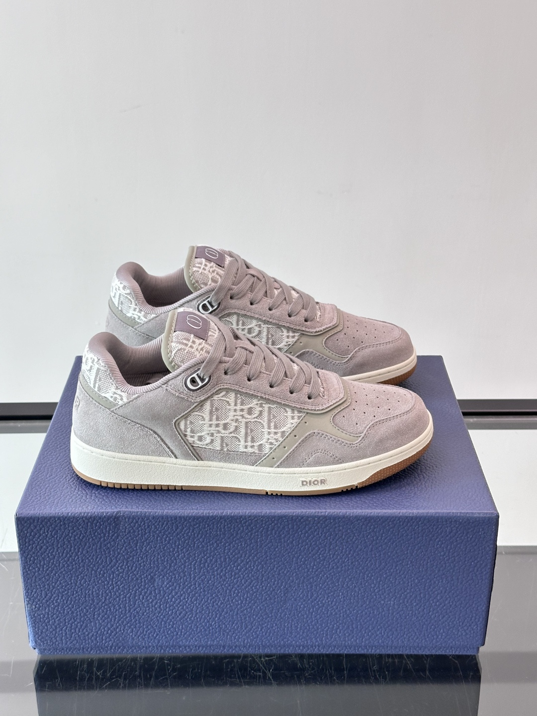 Dior Pink Monogram Low Top Sneakers