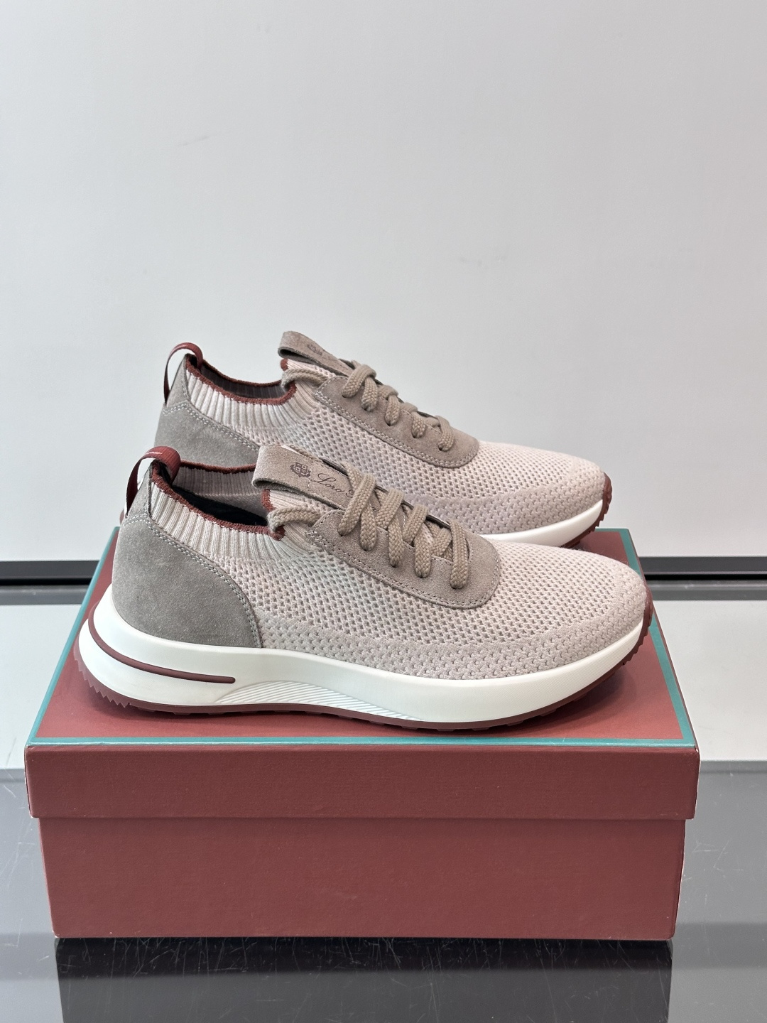 Loro Piana Beige Slip On Sneakers
