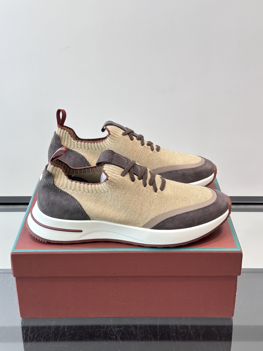 Loro Piana Beige Slip On Sneakers