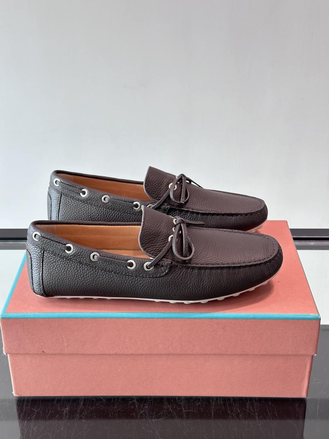 Loro Piana Brown Bow Loafers
