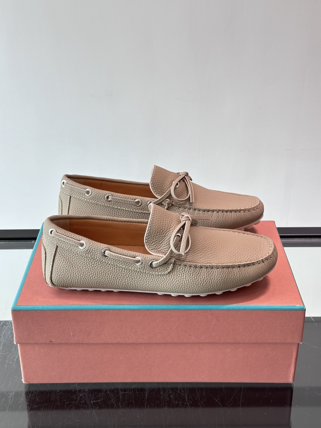 Loro Piana Beige Bow Loafers