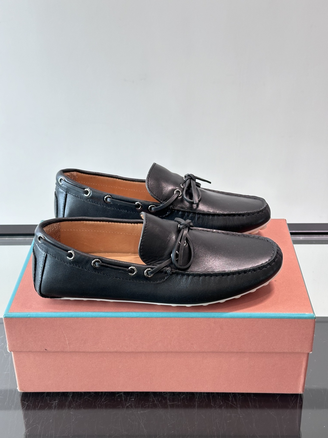 Loro Piana Black Bow Loafers