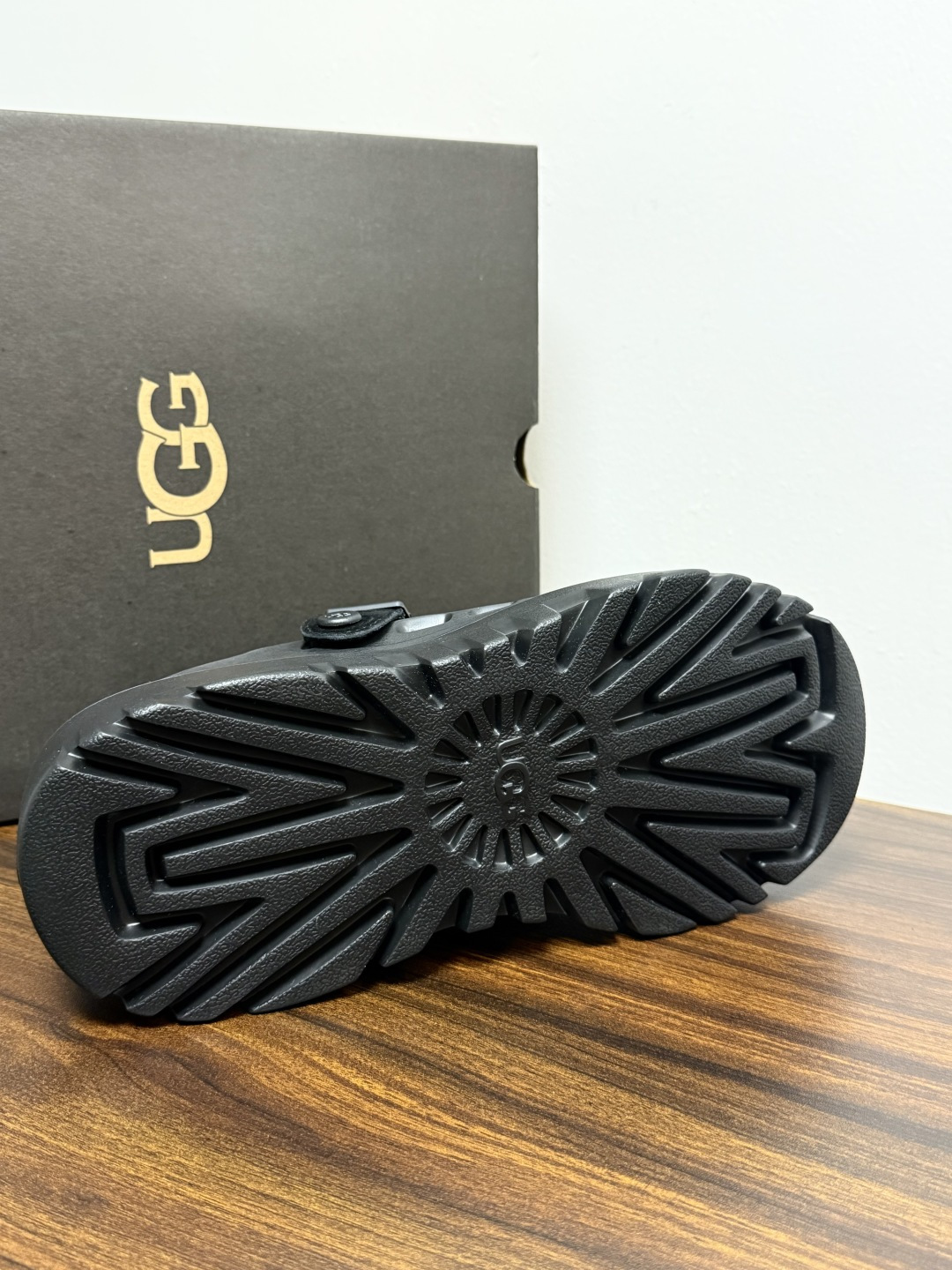 UGG Sienna 厚底粘扣一脚蹬​​，近两年比较火的" 勃肯风厚底鞋 "品类，翻毛皮/麂皮鞋面 + 宽魔术贴横带 +