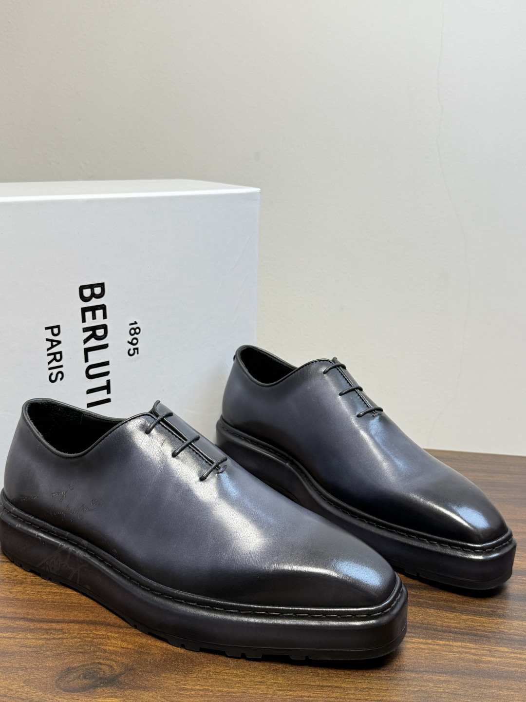 Berluti Black Laced Dress Shoes