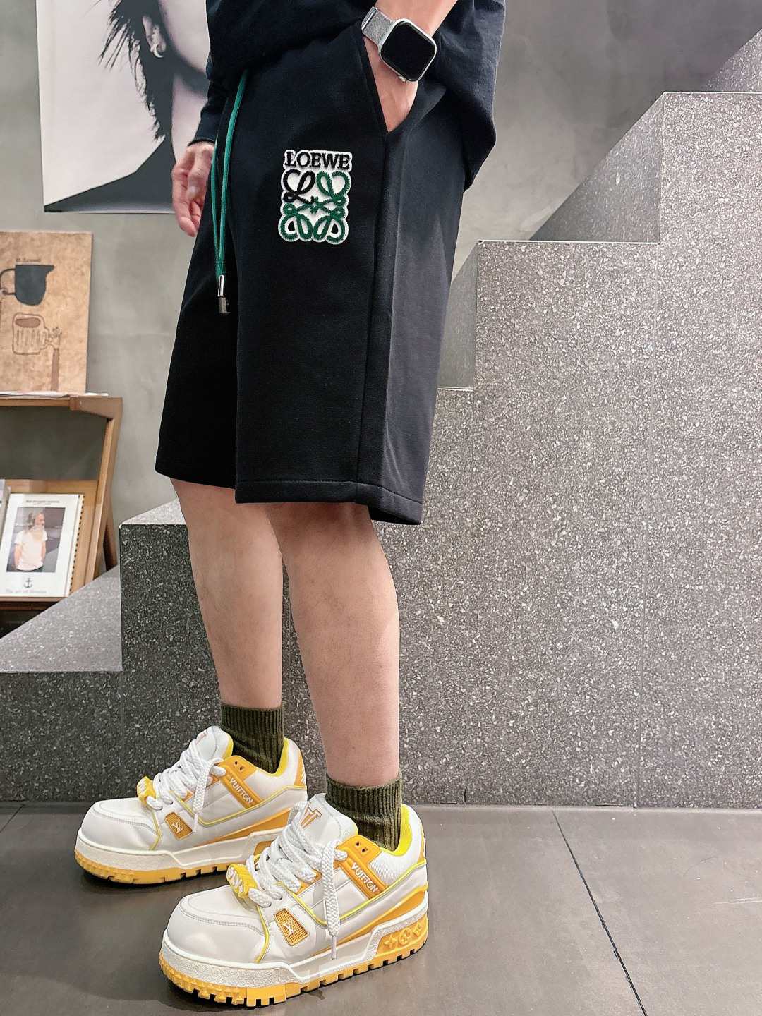 罗意威   三标齐全 2026夏季新款男士休闲短裤，高级定制面料透气面料 透气弹力舒适度极高，细节无可挑
