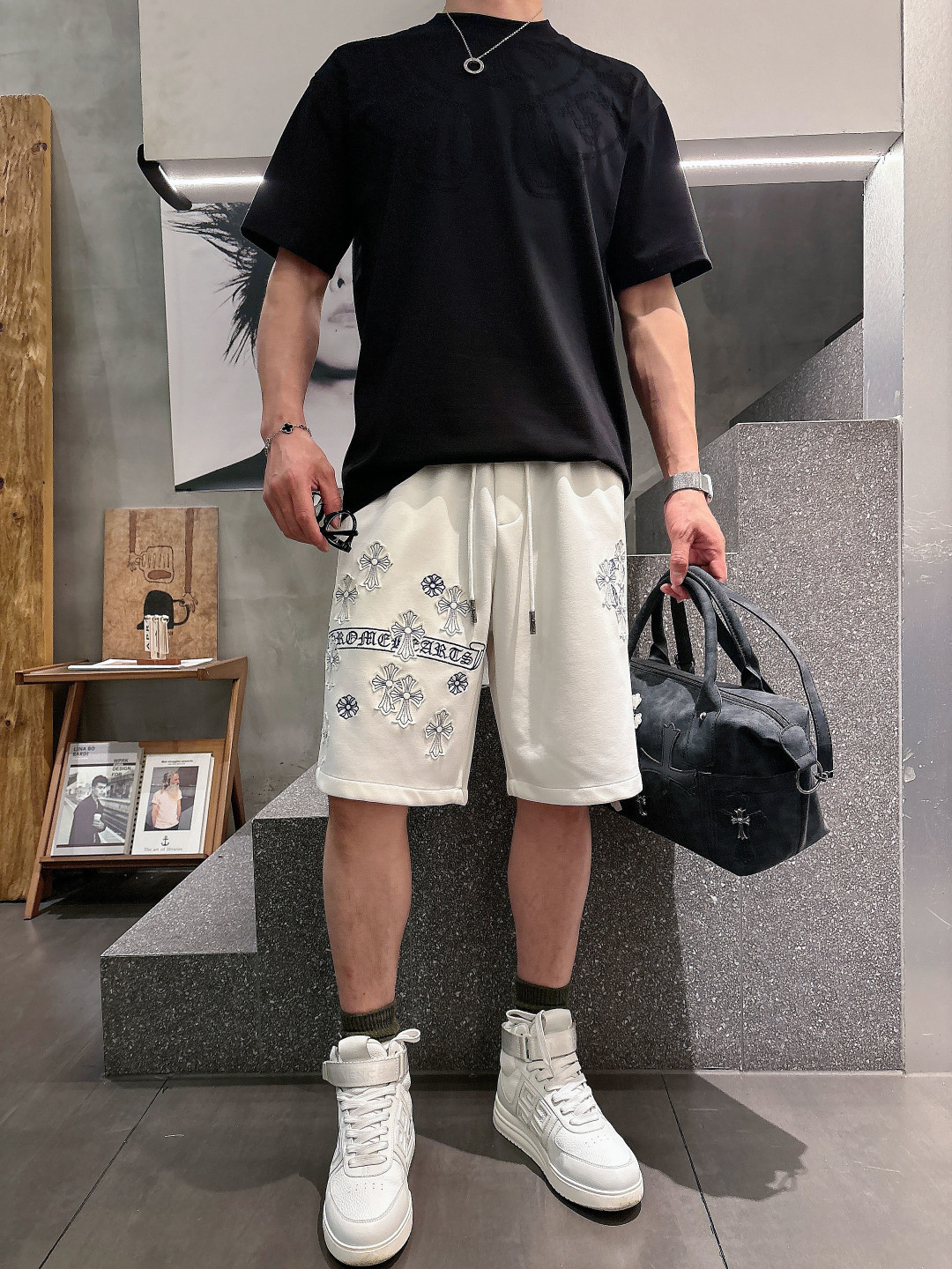 克罗心  三标齐全    2026夏季新款男士休闲短裤，高级定制面料透气面料 透气弹力舒适度极高，细节无