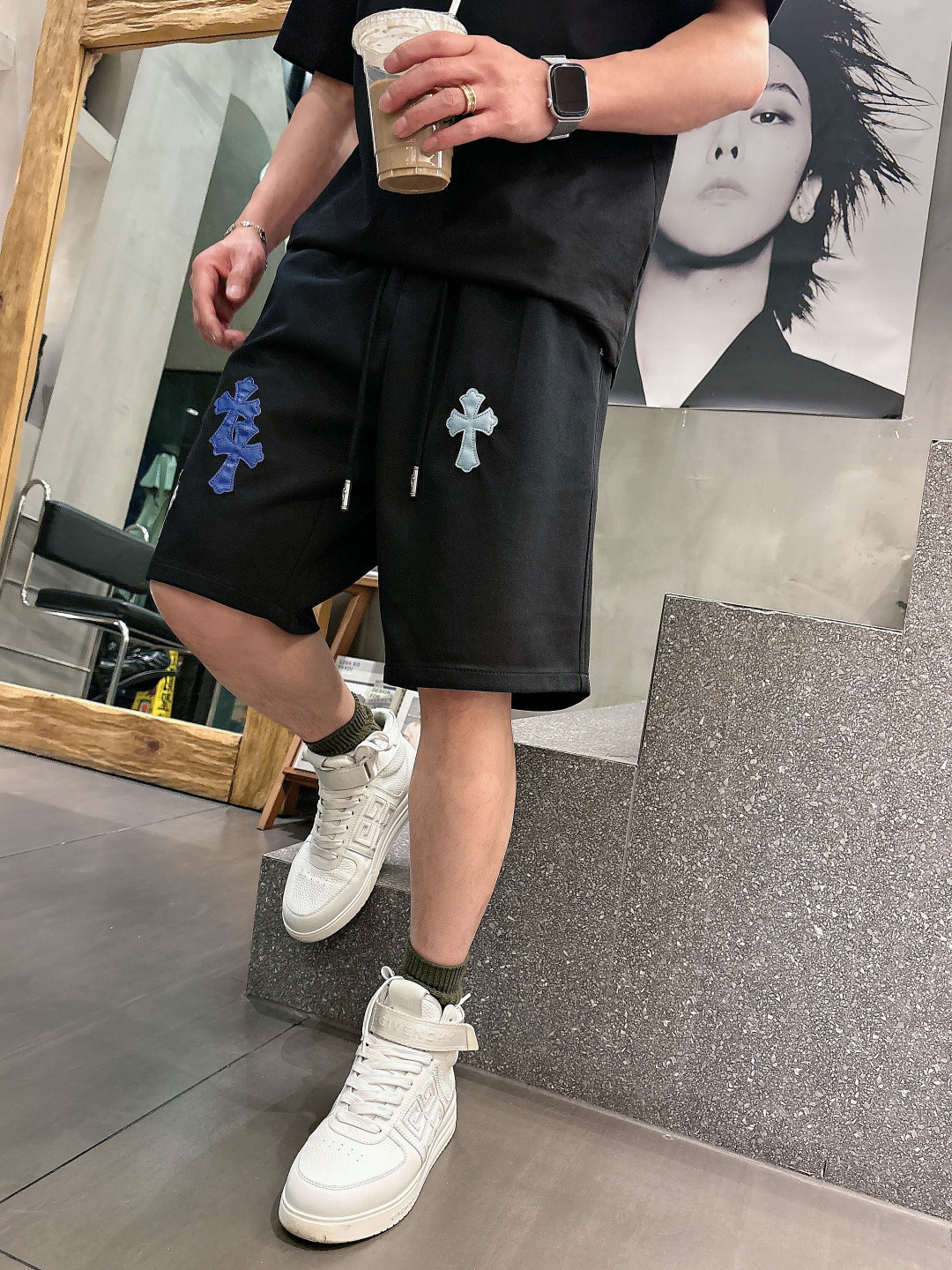 克罗心  三标齐全    2026夏季新款男士休闲短裤，高级定制面料透气面料 透气弹力舒适度极高，细节无