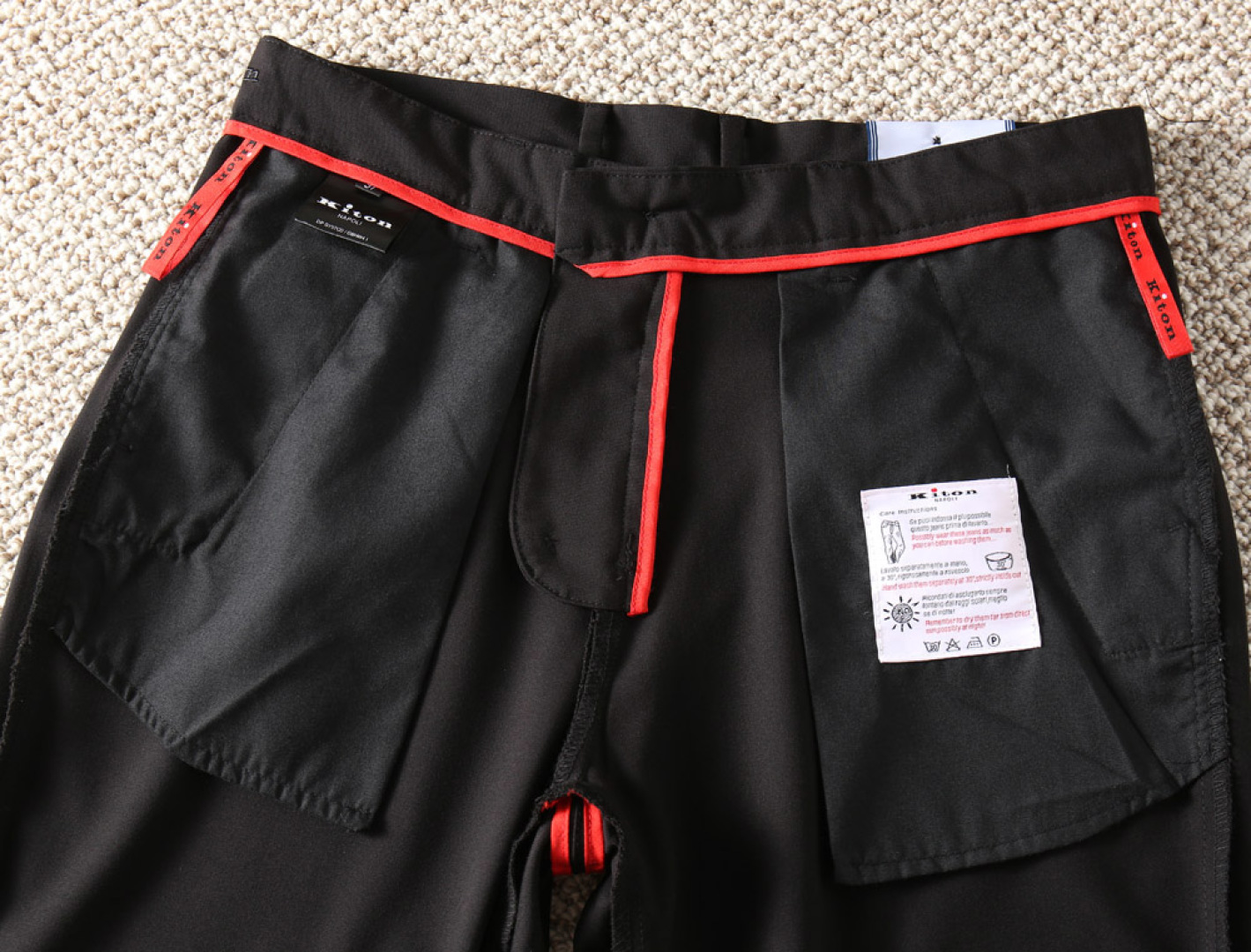 p484 Kiton’s new commercial leisure pants… size table 2809 - 图片 8