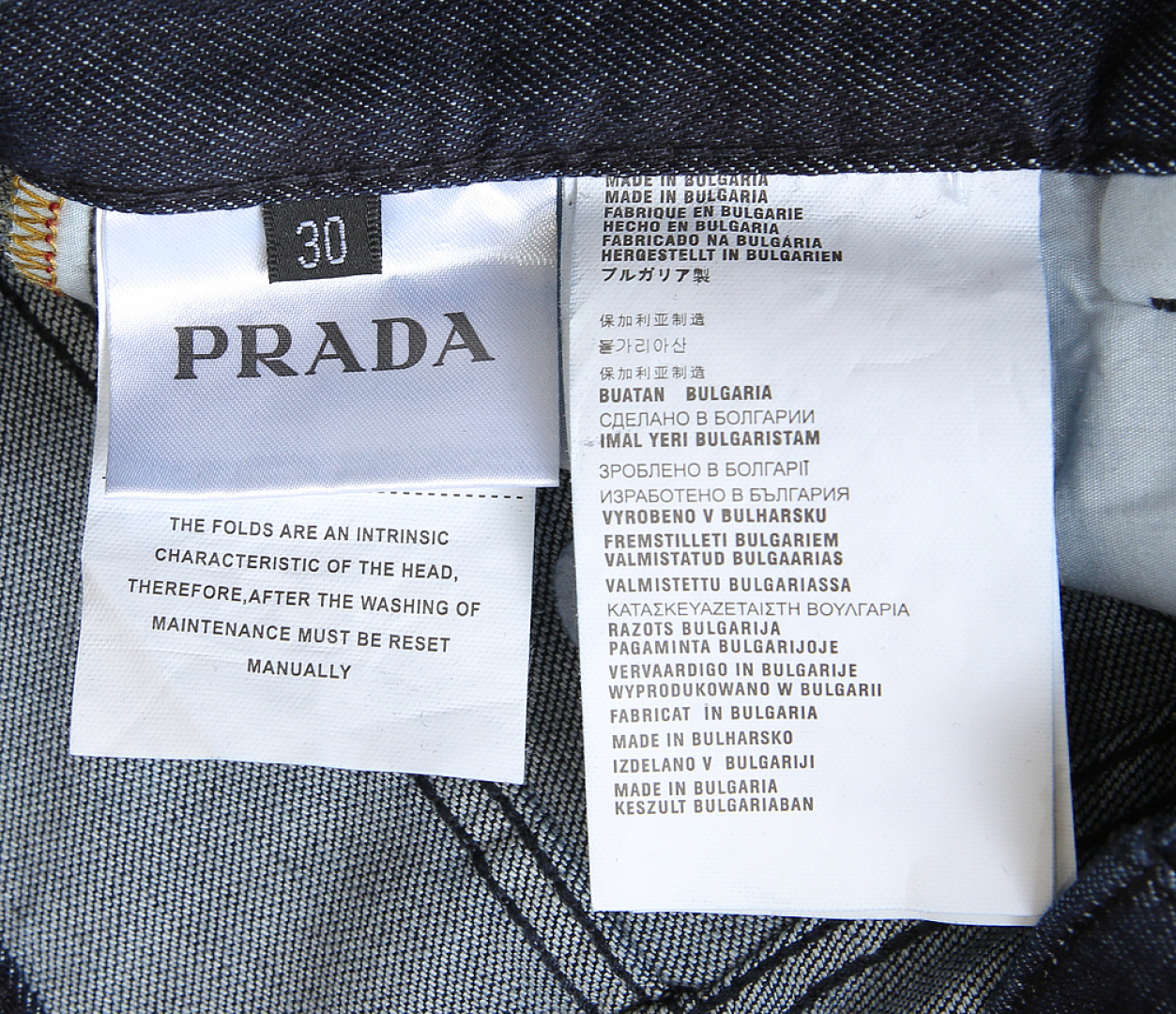 🌾PRADA牛仔裤尺寸表……626