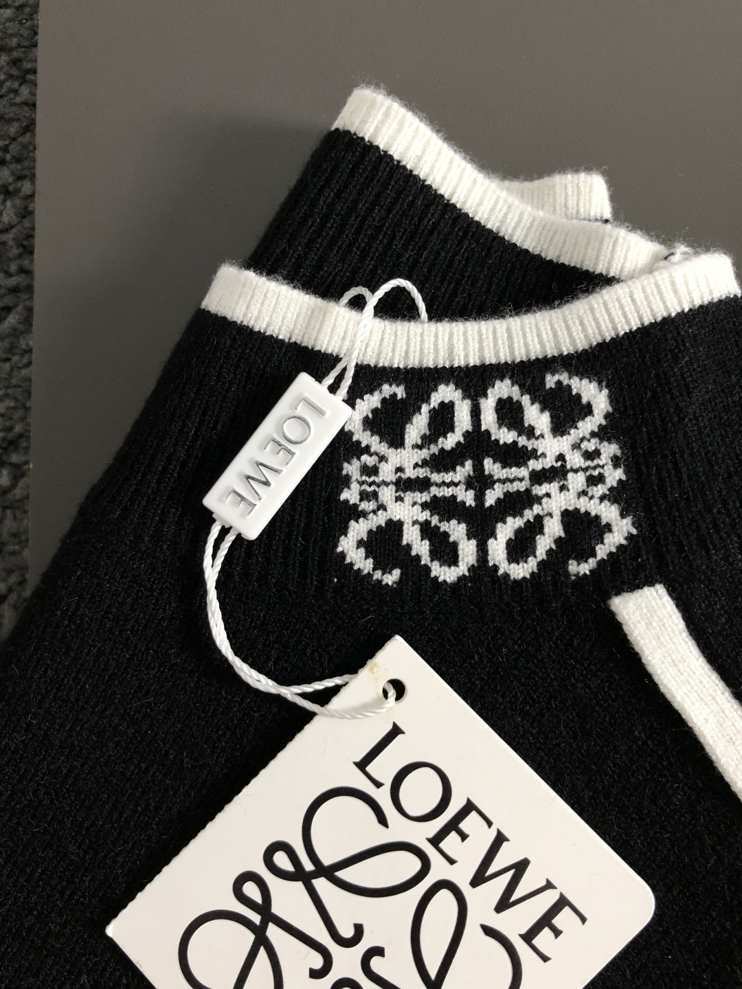 Loewe Men's Black Wool Sweater with White Trim and Logo Detail 7 cmp i1760280212929 6191 0 7