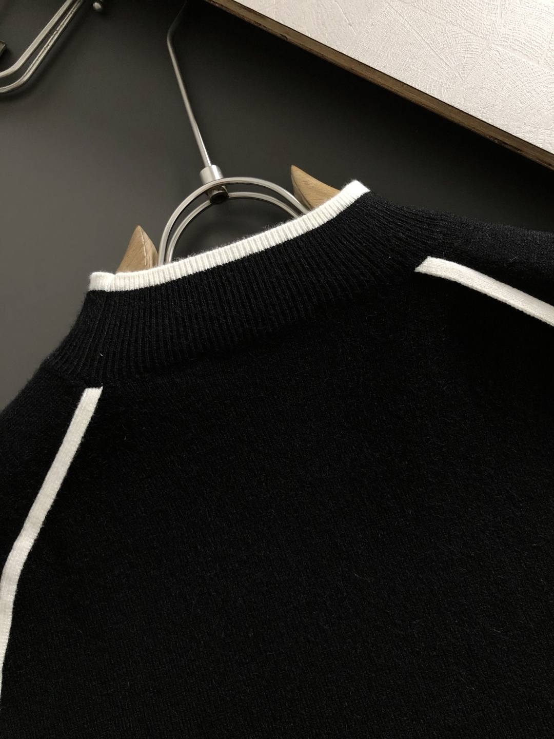 Loewe Men's Black Wool Sweater with White Trim and Logo Detail 10 cmp i1760280218085 9115 0 3