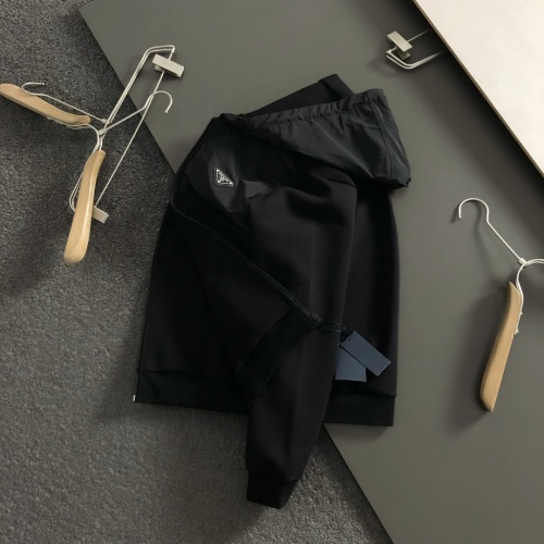 Prada Men's Black Fitted Sweatshirt with Metal Zipper Accents - Fall/Winter 2025 4 Prada Men's Black Fitted Sweatshirt with Metal Zipper Accents - Fall/Winter 2025