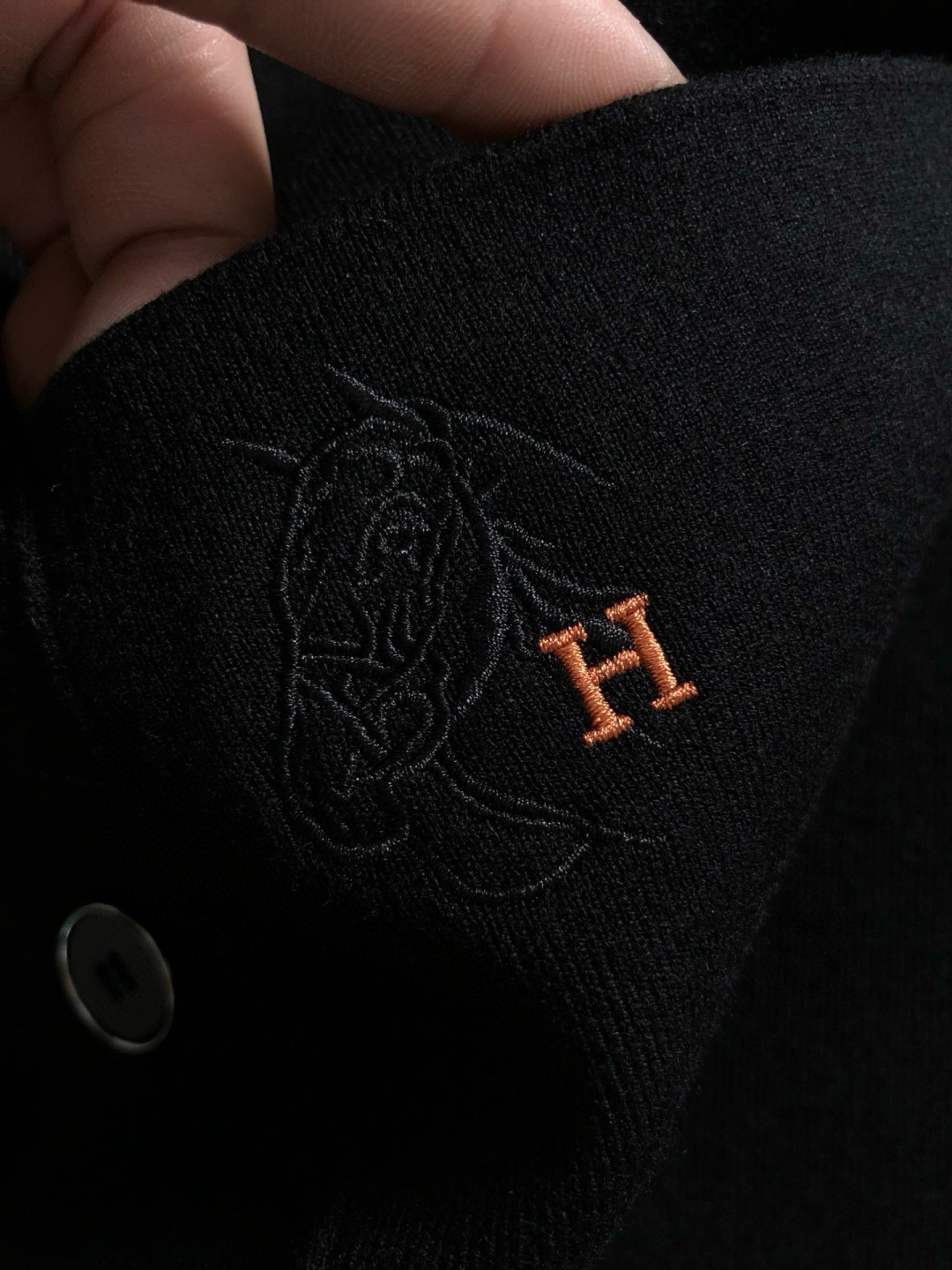 Hermès Men's Black Wool Blend Jacket - Slim Fit, Designer Style 5 cmp i1760455036403 6133 0 3