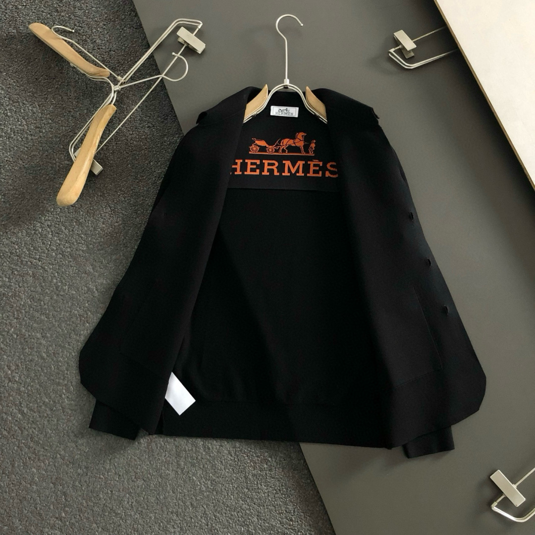 Hermès Men's Black Wool Blend Jacket - Slim Fit, Designer Style 7 cmp i1760455036403 8603 0 5