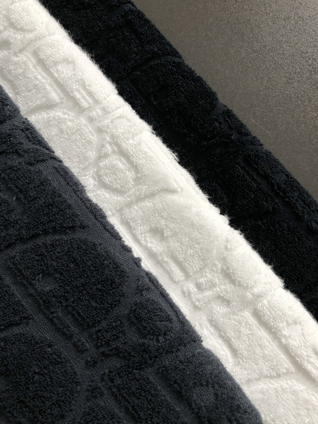 Dior Men's Black Terry Cotton Hoodie Full Letter Embroidery Classic Fit 8 cmp i1760457249857 6577 0 6