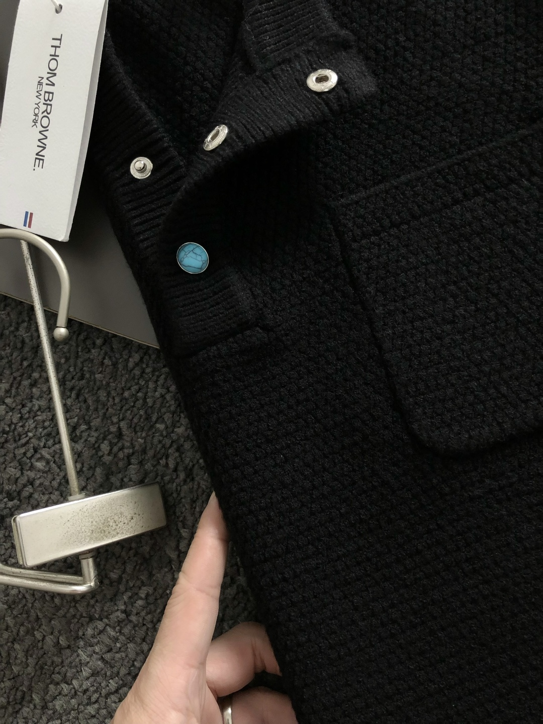 Thom Browne Wool Sweater - Black, Three-Stripe Detail, Crew Neck, Long Sleeve 4 cmp i1760544301893 578 0 8