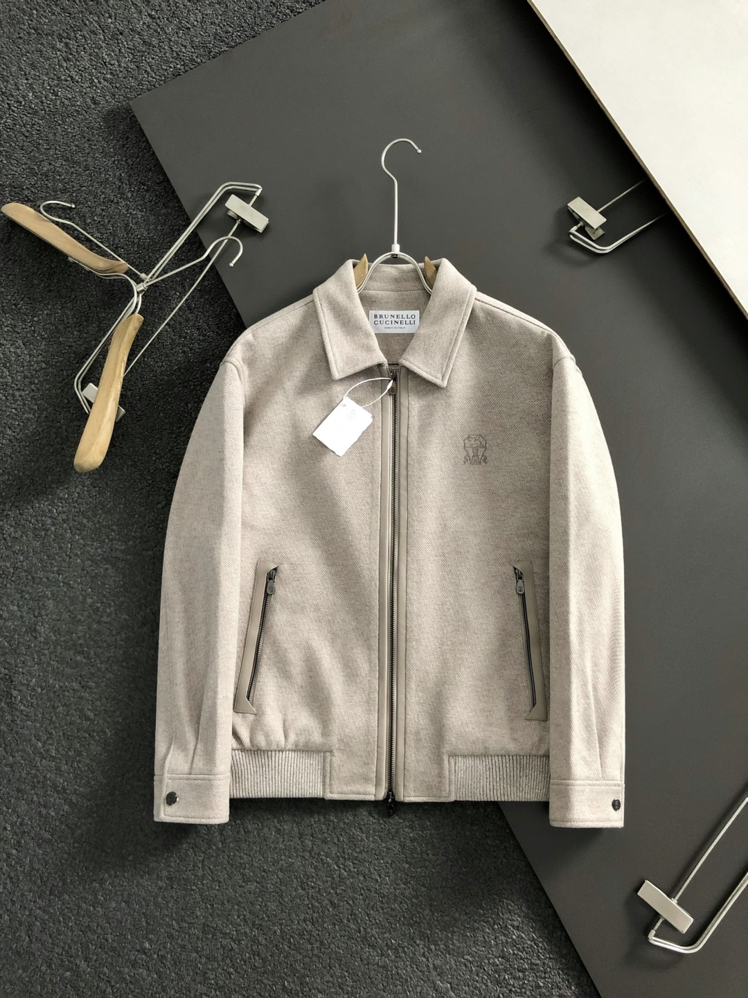 Men's Wool Blend Jacket - Lp Leather Trim, Wide Fit, Premium Quality 3 cmp i1760639553015 2 0 8