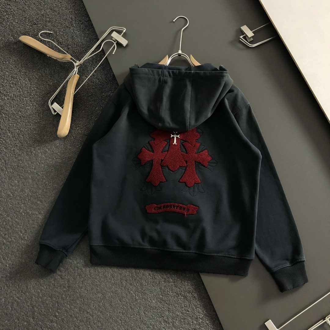Men's Gothic Cross Washed Hoodie, Full Zip Sweatshirt, Casual Fashion Pullover 6 cmp i1760639896917 8711 0 9