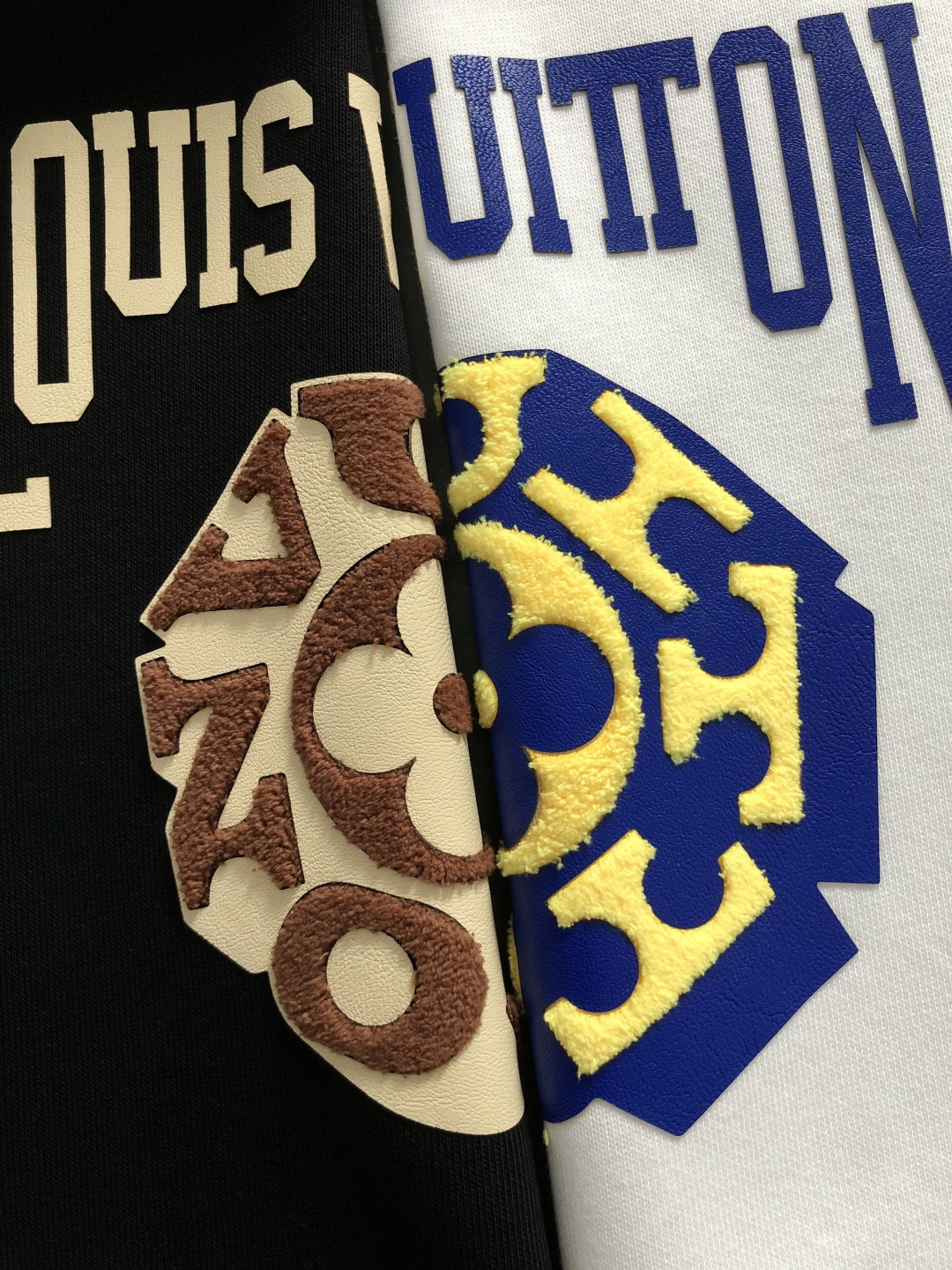 L牌*合身版型M-XXXl2025秋冬潮牌卫衣，以经典贴皮绣为主调，巧妙融入撞色元素，打破传统卫衣的单调