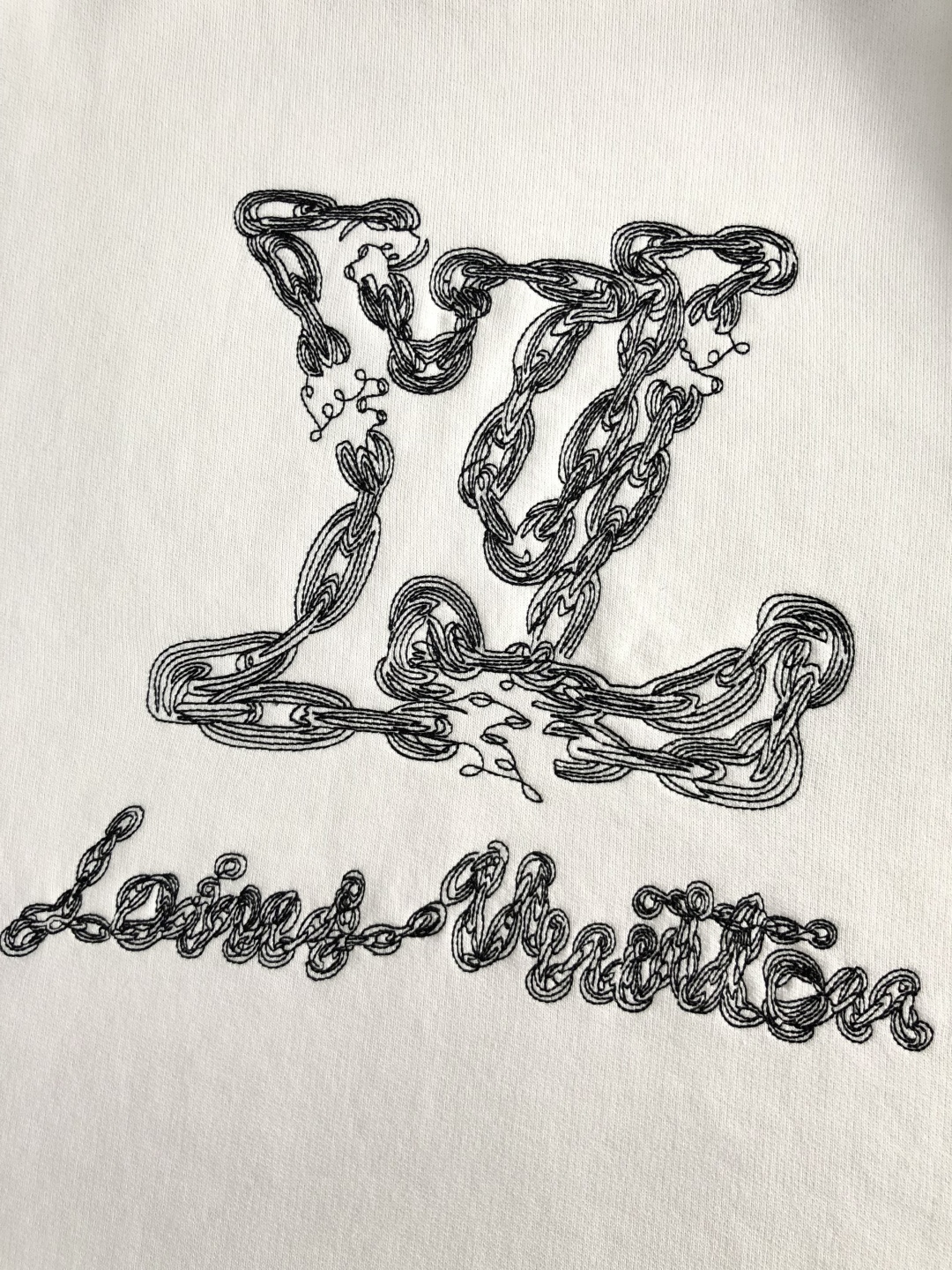 L牌*微宽版型S-Xl25最新最顶级线绣圆领卫衣，最顶级的品质专柜原单短袖，顶级制作工艺进口面料，专柜款