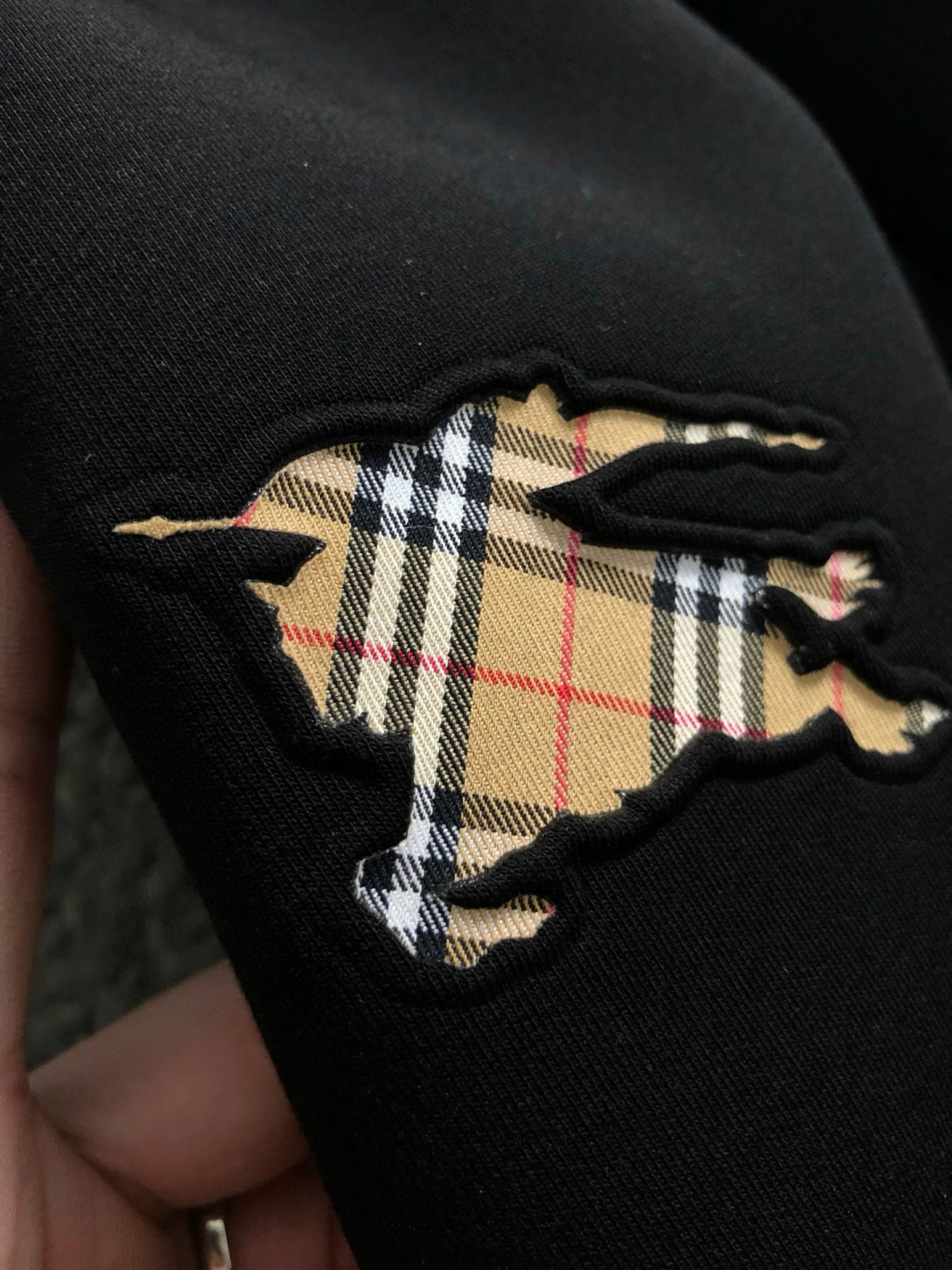 BBR*合身版型M-XXXL2025秋冬云柔系列拉链格纹融合骑士logo内里拉绒时尚百搭立领卫衣长袖，精