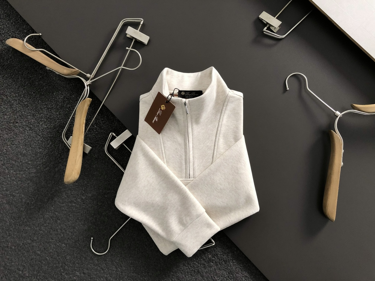 Wool-Blend Quarter-Zip Pullover: Casual Style, Comfortable Fit, M-XXXL Sizes