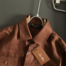 Loro Piana*(不可机洗)M-xxxl2026春夏百分百天丝亚麻休闲衬衫(四季款)以经典天然系列 Loro Piana*(不可机洗)M-xxxl2026春夏百分百天丝亚麻休闲衬衫(四季款)以经典天然系列