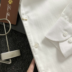 Loro Piana*(不可机洗)M-xxxl2026春夏百分百天丝亚麻休闲衬衫(四季款)以经典纯色百搭 Loro Piana*(不可机洗)M-xxxl2026春夏百分百天丝亚麻休闲衬衫(四季款)以经典纯色百搭