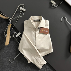 Loro Piana*(不可机洗)M-xxxl2026春夏百分百天丝亚麻休闲衬衫(四季款)以经典纯色百搭 Loro Piana*(不可机洗)M-xxxl2026春夏百分百天丝亚麻休闲衬衫(四季款)以经典纯色百搭