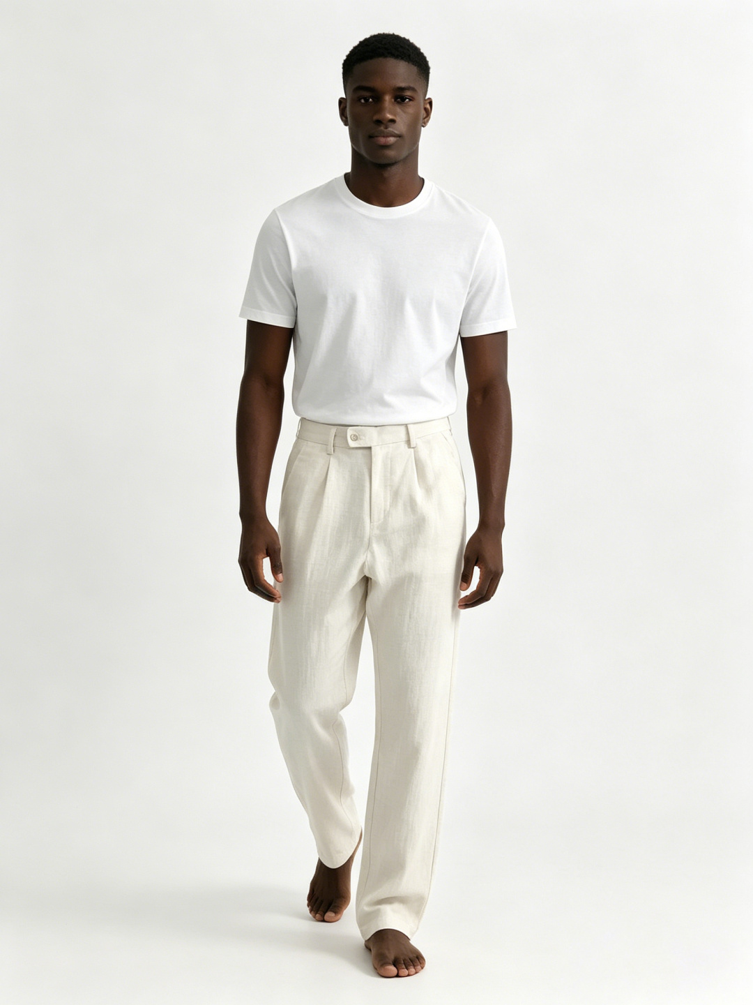 Loro Piana*合身版型29-362026春夏亚麻休闲裤，以燕麦片经典配色简约为主调，巧妙融入专柜