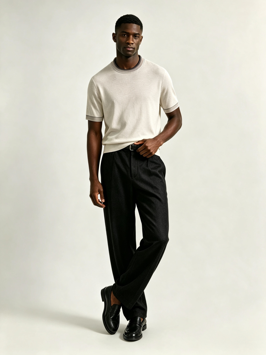 Loro piana*尺码M-xxxl 属性 2026秋冬羊毛衫 成分 羊毛衫 工艺 以领口渐变纯色百搭经典款袖口撞色提
