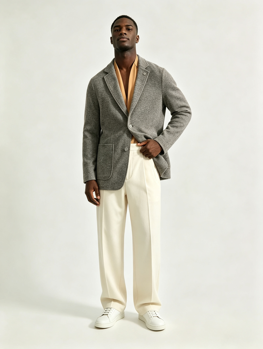 Loro Piana*尺码M-xxxl 属性 2026秋冬西装 成分 花纱针织外套 工艺 以花纱针织内里黄色里布搭配原版