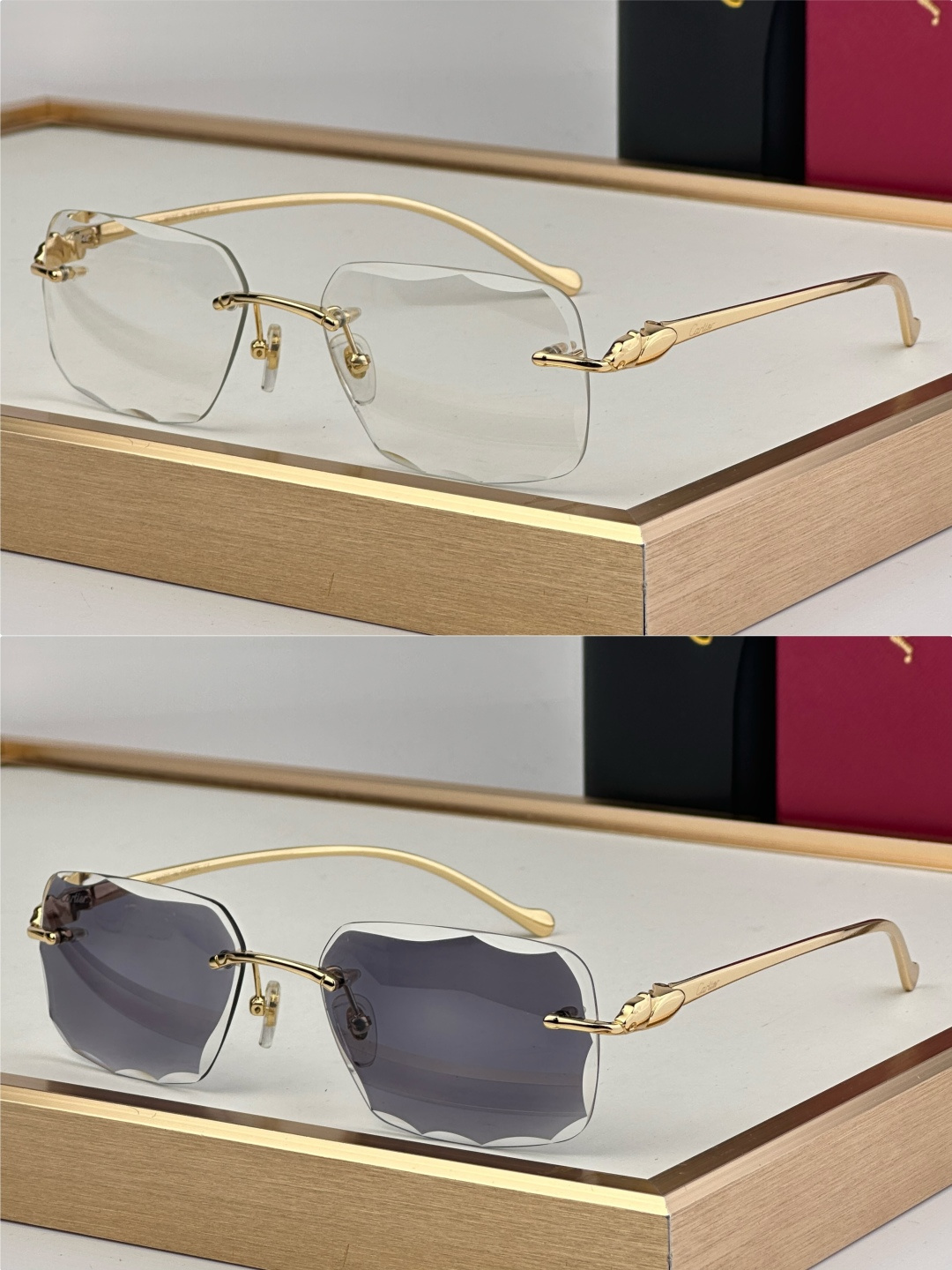 Cartier CARTIER photochromic 563591 以利落无框切边轮廓打破传统边界