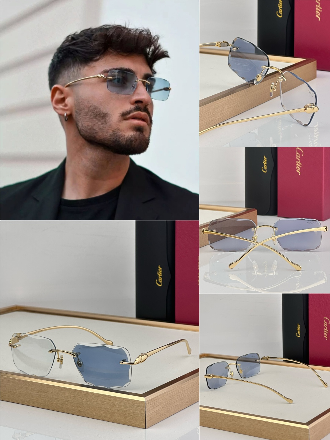 Cartier CARTIER photochromic 563591 以利落无框切边轮廓打破传统边界