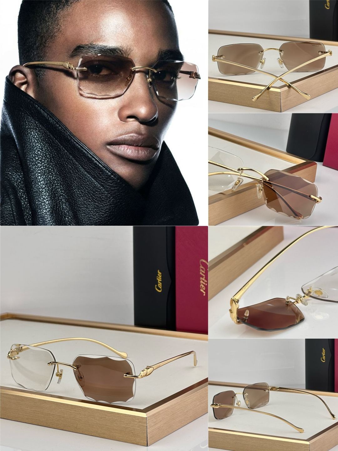 Cartier CARTIER photochromic 563591 以利落无框切边轮廓打破传统边界