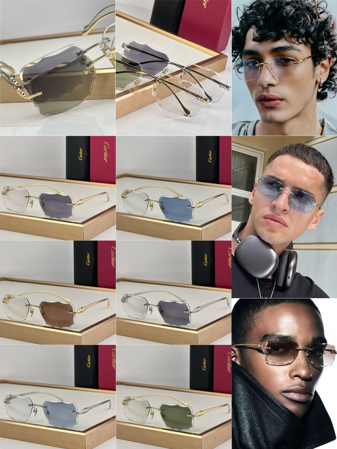 Cartier CARTIER photochromic 563591 以利落无框切边轮廓打破传统边界