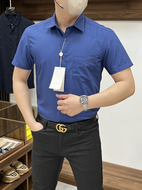Gucci Men's Stylish Short Sleeve Shirt - Comfortable & Fashionable 1 Gucci Men's Stylish Short Sleeve Shirt - Comfortable & Fashionable