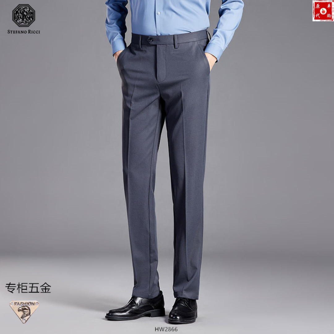 “Steven’s New Summer 205 Leisure Pants: Comfortable, High-Quality, Tailored, Straight-Legged, Super-Fitted” - 图片 6