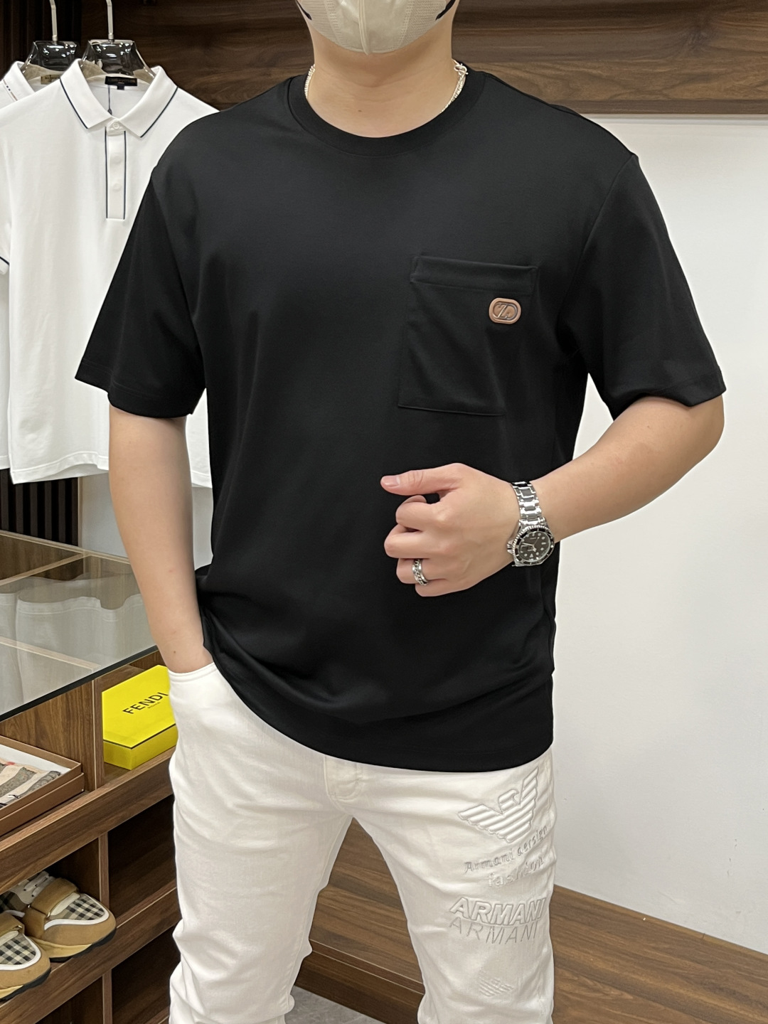 Zegna Men's Casual Short Sleeve T-Shirt - Comfort and Style Combined