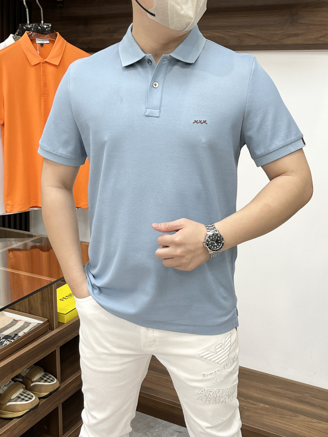 Zegna Men's Summer Fashion Polo Shirt - Casual and Stylish