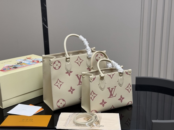 Louis Vuitton Onthego Bolso Tote de Cuero, Diseño Clásico y Elegante 1 Louis Vuitton Onthego Bolso Tote de Cuero, Diseño Clásico y Elegante