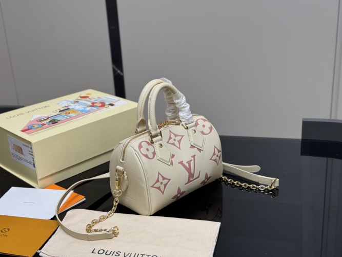 Louis Vuitton Speedy 20 حقيبة وسادة رمادية بتصميم أنيق وعصري 1 Louis Vuitton Speedy 20 حقيبة وسادة رمادية بتصميم أنيق وعصري