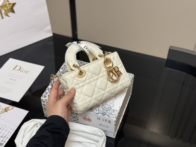 Dior Lady Micro Bag Lambskin Leather with Foldable Design - 17cm 1 Dior Lady Micro Bag Lambskin Leather with Foldable Design - 17cm