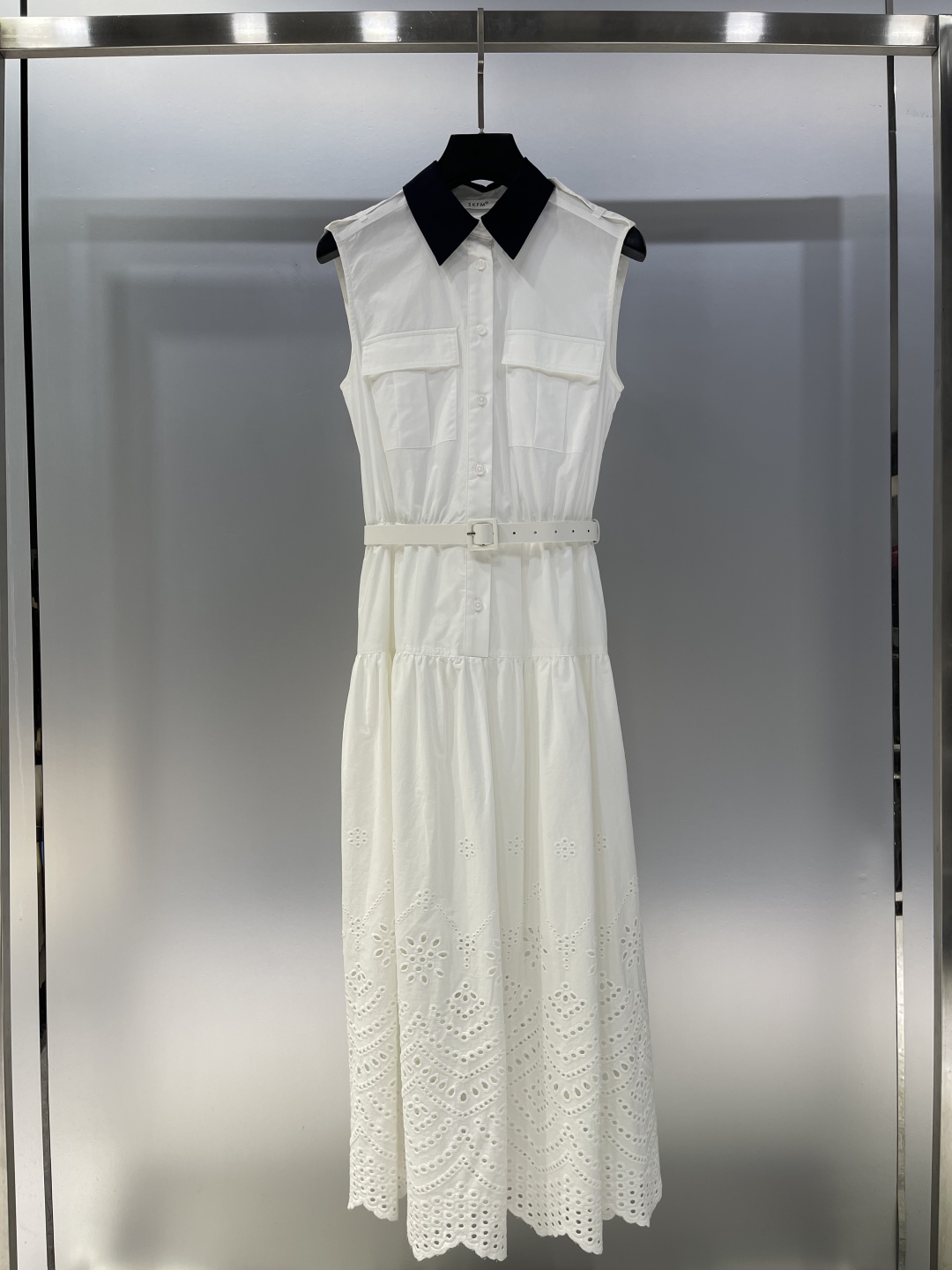 Stylish Female Suit in Packaging: Quality Single-size Clothing with Embroidered Skirts and Polo Dress