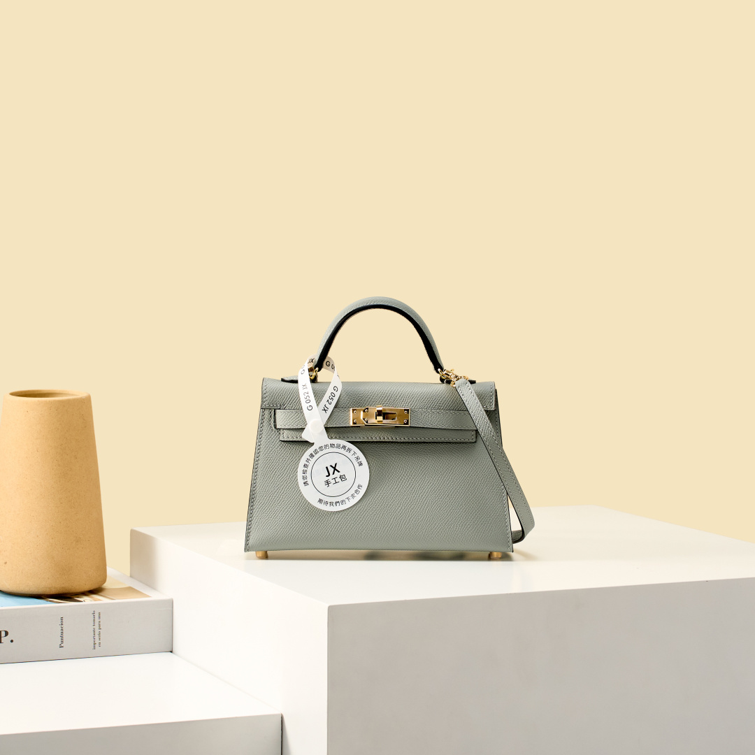 NO:919562,JX Mini Kelly 19cm Cumulonimbus Gray Craftsman Code: 052 JX Handmade Wax Thread Sewing Pure Steel Hardware, Hermes, Hermes,19860909JX 迷你Kelly 19cm 积雨云灰 工匠码:052 JX 手工蜡线缝制 纯钢五金,爱马仕,hermes,Hermes,,Bag
