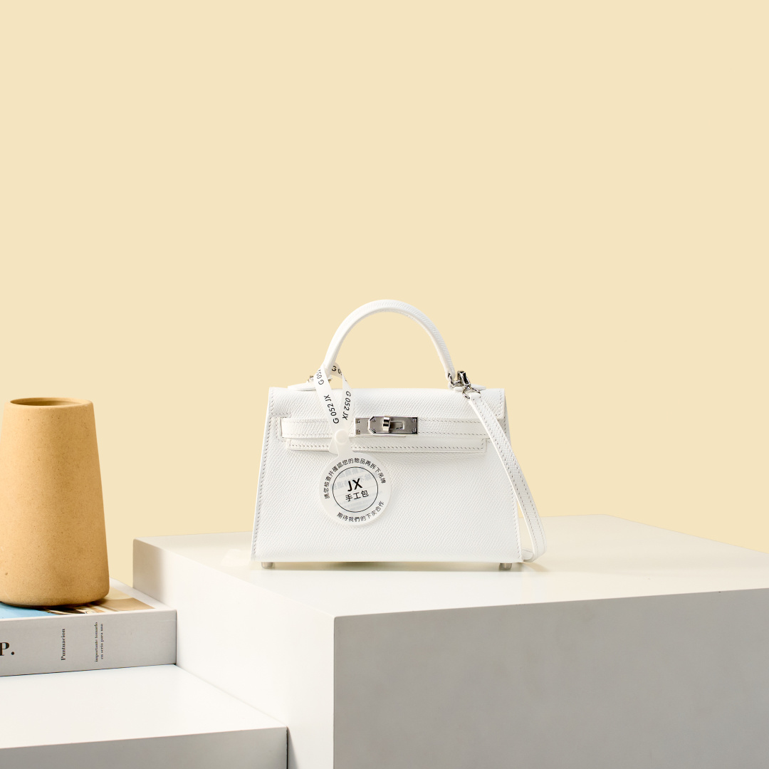 NO:919550,JX Mini Kelly 19cm White Craftsman Code: 052 JX Handmade Wax Thread Sewing Pure Steel Hardware, Hermes, Hermes,19860909JX 迷你Kelly 19cm 白 工匠码:052 JX 手工蜡线缝制 纯钢五金,爱马仕,hermes,Hermes,,Bag